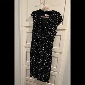 K Kasper by Evan Picone ruched waist midi dress size 12